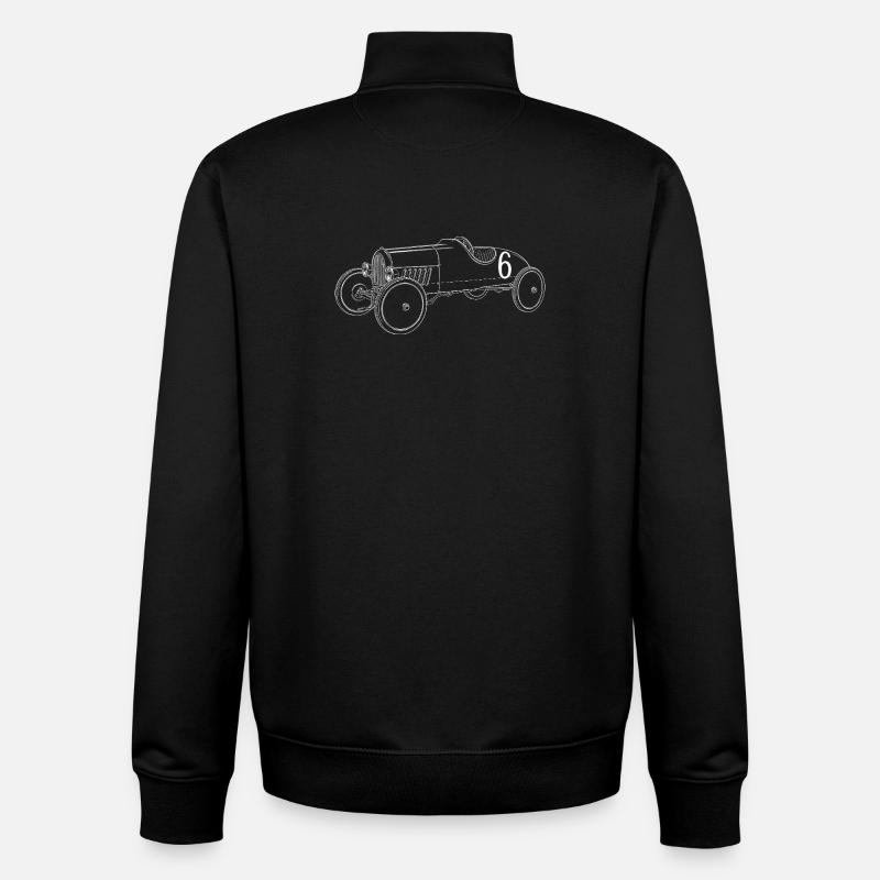 Caisse à savon - Sweat zippé unisexe en coton bio Stanley/Stella - noir