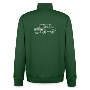 LADA 1200 - Sweat zippé unisexe en coton bio Stanley/Stella - vert bouteille - Dos - AI Model Male 185 dark (185cm)