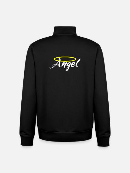 Jestem Aniołem - Anioł - Bluza unisex rozpinana z bawełny organicznej Stanley/Stella - czarny