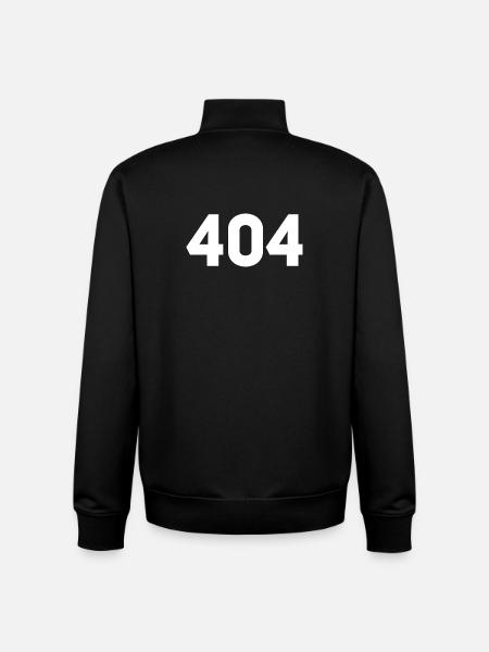 404 not found - Unisex Organic Zip Sweatshirt by Stanley/Stella - black