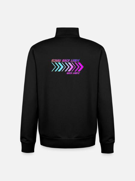 Richtungspfeile Schau nach links - Unisex Organic Zip Sweatshirt von Stanley/Stella - Schwarz