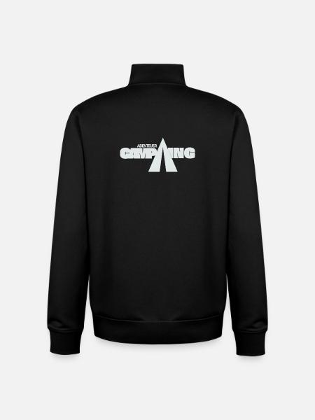 Adventure Camping - Unisex Organic Zip Sweatshirt by Stanley/Stella - black