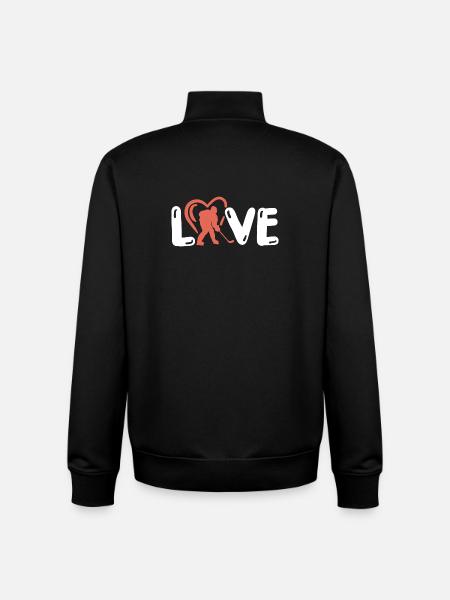 Eishockey Eishockeyspieler - Unisex Organic Zip Sweatshirt von Stanley/Stella - Schwarz