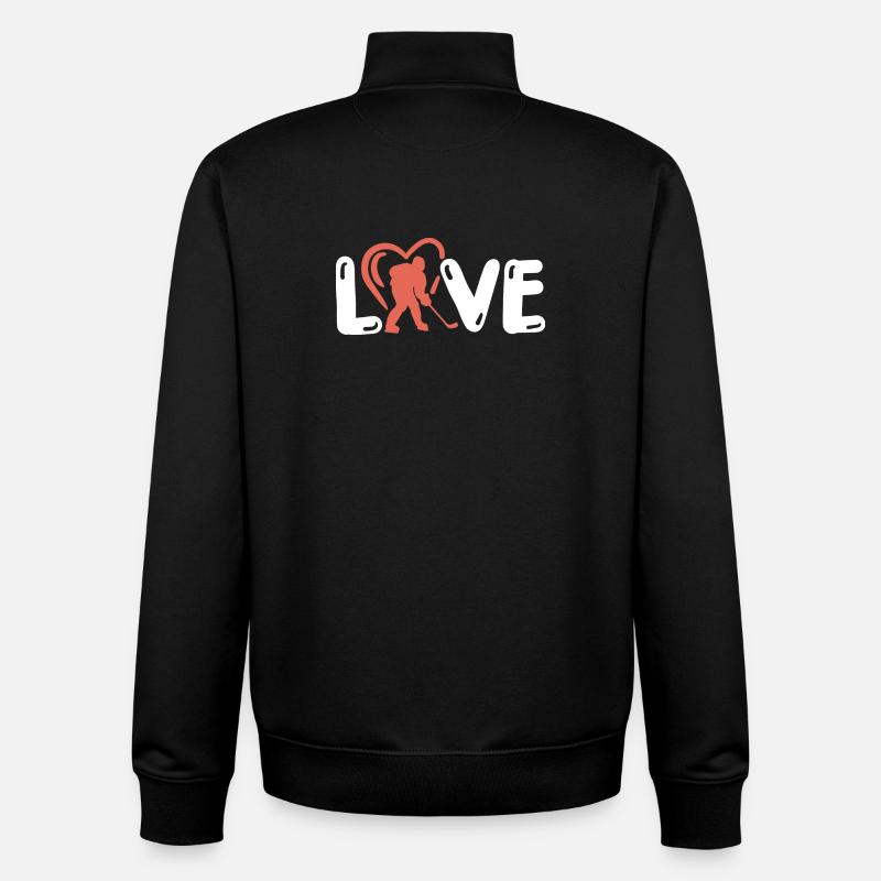 Eishockey Eishockeyspieler - Unisex Organic Zip Sweatshirt von Stanley/Stella - Schwarz