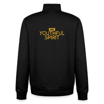 jugendlicher Geist - Unisex Organic Zip Sweatshirt von Stanley/Stella - Schwarz - Hinten - AI Model Male 185 light (185cm)