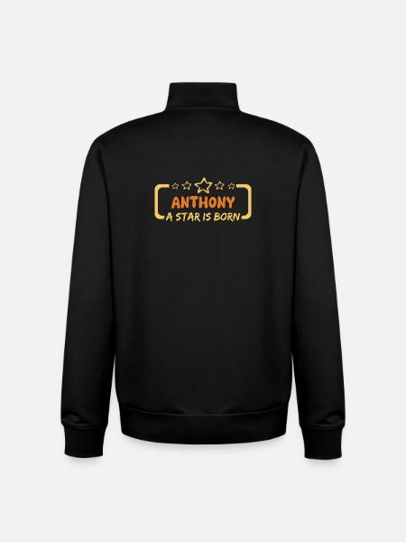 Antoine - Sweat zippé unisexe en coton bio Stanley/Stella - noir