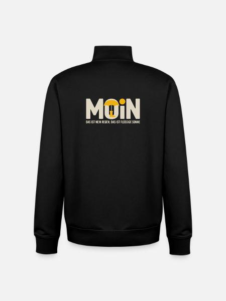 Moonshade Liquid Sun Motif - Unisex Organic Zip Sweatshirt by Stanley/Stella - black