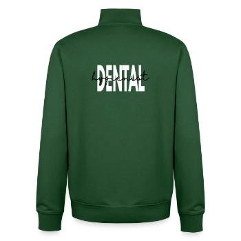 Dental Hygienist & Assistant Graduation - Class of - Unisex Organic Zip Sweatshirt by Stanley/Stella - bottle green - Back - AI Model Male 185 dark (185cm)
