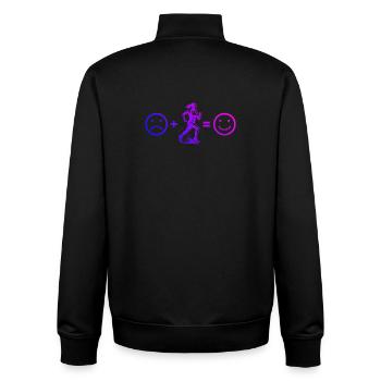 Rennen Power Running Design - Unisex Organic Zip Sweatshirt von Stanley/Stella - Schwarz - Hinten - AI Model Male 185 light (185cm)