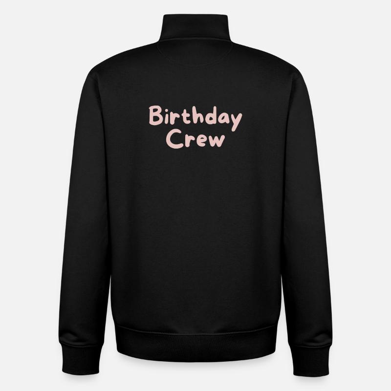 Équipe d’anniversaire - Sweat zippé unisexe en coton bio Stanley/Stella - noir