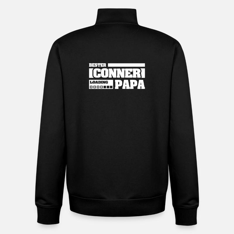 Geburt Conner - Unisex Organic Zip Sweatshirt von Stanley/Stella - Schwarz