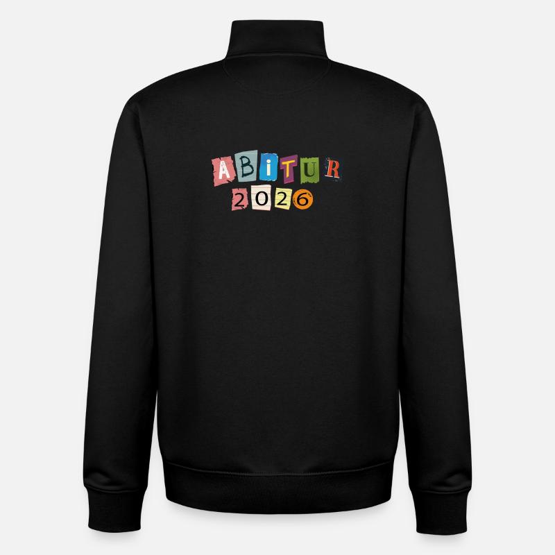 Abitur 2026 - Unisex Organic Zip Sweatshirt von Stanley/Stella - Schwarz