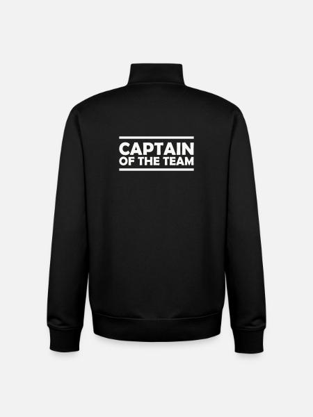 Capitaine de l’équipe - Sweat zippé unisexe en coton bio Stanley/Stella - noir