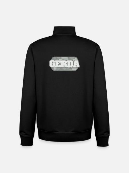 Geschenk für Gerda - Unisex Organic Zip Sweatshirt von Stanley/Stella - Schwarz