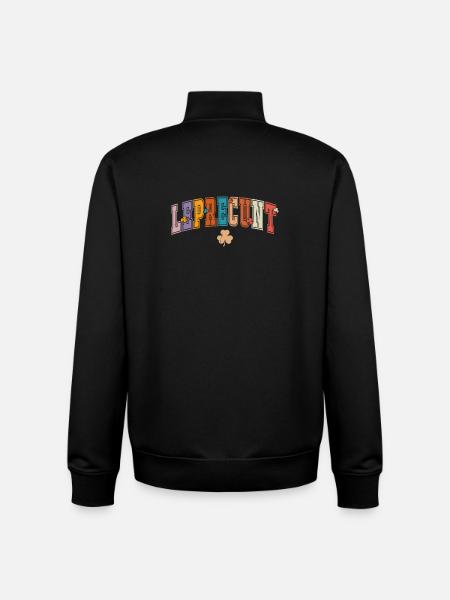 Leprechaun Regenbogen Leprecunt Geschenk - Unisex Organic Zip Sweatshirt von Stanley/Stella - Schwarz