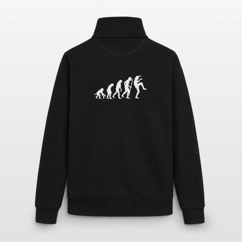 Drôle d’évolution Karaté Vintage 80s Crane Kick Sweat zippé unisexe en coton bio Stanley/Stella