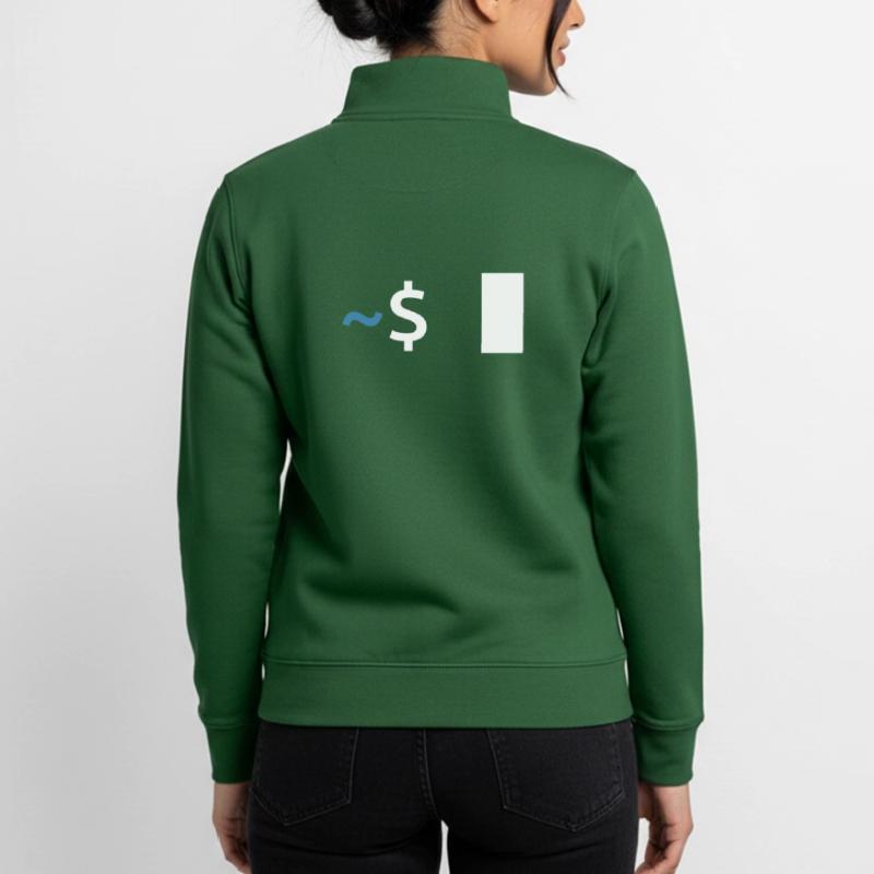 Linux Shell Command Unisex Organic Zip Sweatshirt von Stanley/Stella