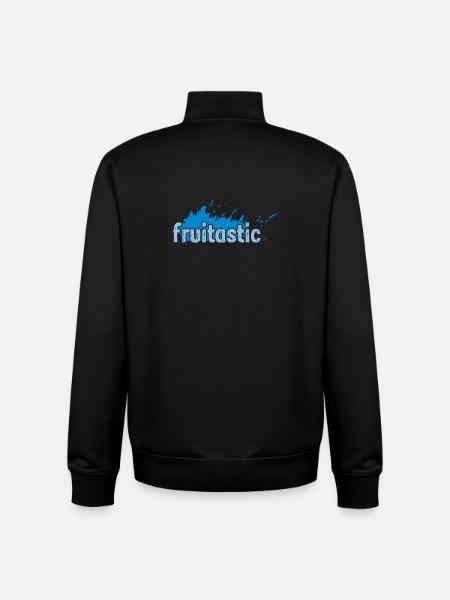 fruitastic claim fresh splash blue - Unisex Organic Zip Sweatshirt by Stanley/Stella - black