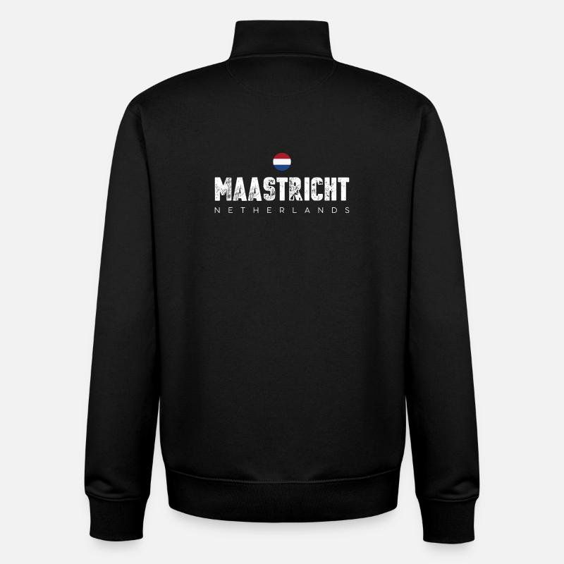 Maastricht - Sweat zippé unisexe en coton bio Stanley/Stella - noir