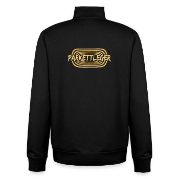 Work Parquet Layer - Unisex Organic Zip Sweatshirt by Stanley/Stella - black - Back - AI Model Male 185 light (185cm)