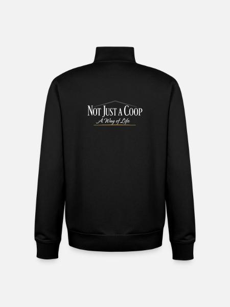 Chickens In The Garden Lifestyle Chicken - Unisex Organic Zip Sweatshirt by Stanley/Stella - black