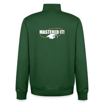 Master 2026 Graduation Graduation - Unisex Organic Zip Sweatshirt by Stanley/Stella - bottle green - Back - AI Model Male 185 dark (185cm)