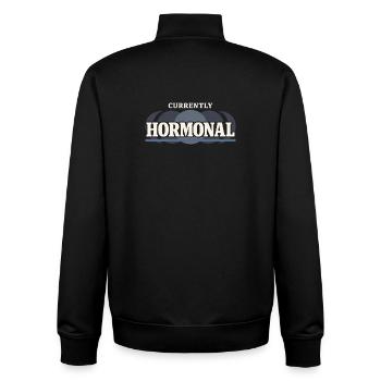 Perimenopause Humor Perimenopause - Unisex Organic Zip Sweatshirt von Stanley/Stella - Schwarz - Hinten - AI Model Male 185 light (185cm)