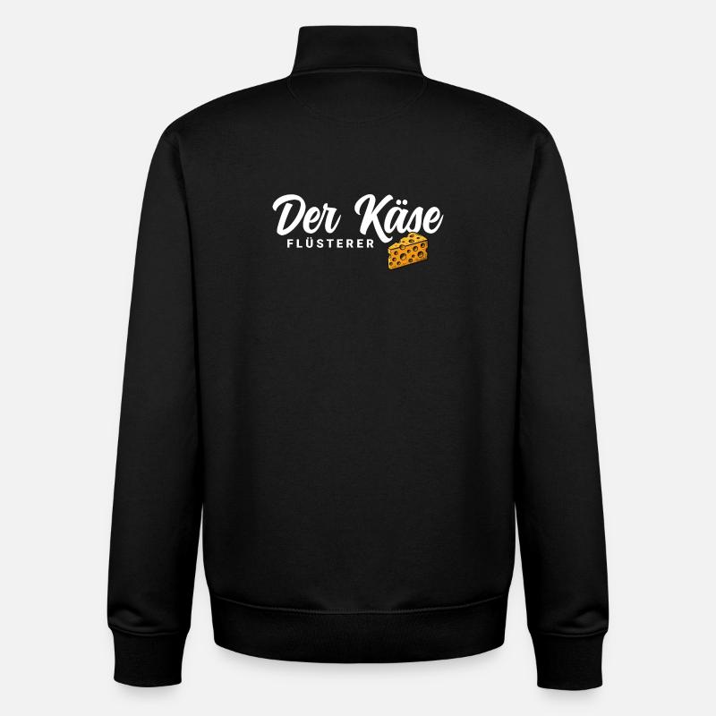 Der Käse Flüsterer - Unisex Organic Zip Sweatshirt von Stanley/Stella - Schwarz