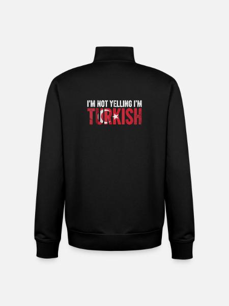 Turkish Turkey Funny Turk - Unisex Organic Zip Sweatshirt by Stanley/Stella - black