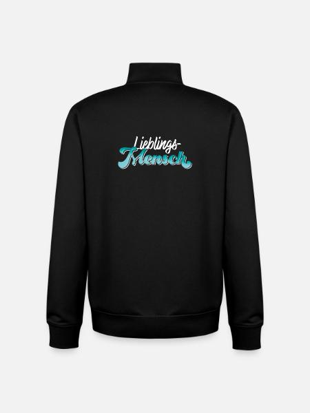 Lieblingsmensch - Unisex Organic Zip Sweatshirt von Stanley/Stella - Schwarz