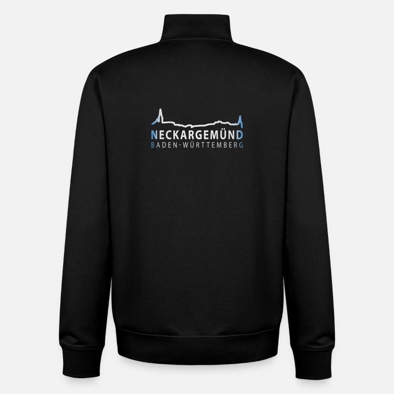 Neckargemünd - Silhouette - Unisex Organic Zip Sweatshirt von Stanley/Stella - Schwarz