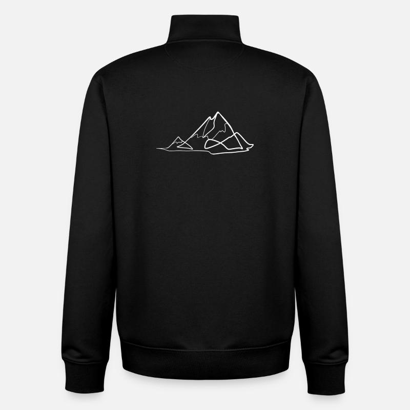 Mountain - Unisex Organic Zip Sweatshirt by Stanley/Stella - black