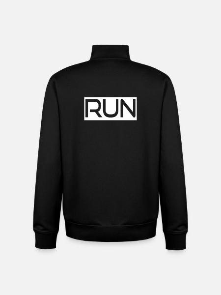 Run - Unisex Organic Zip Sweatshirt by Stanley/Stella - black