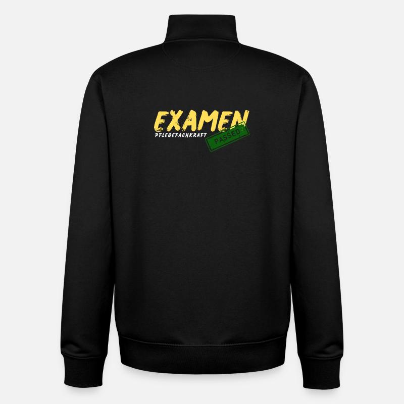Examen Pflegefachkraft - Unisex Organic Zip Sweatshirt von Stanley/Stella - Schwarz
