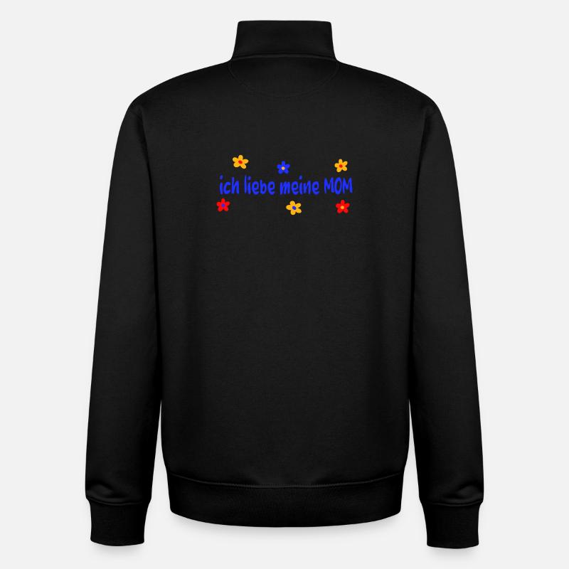 Muttertag ich liebe meine Mom - Unisex Organic Zip Sweatshirt von Stanley/Stella - Schwarz