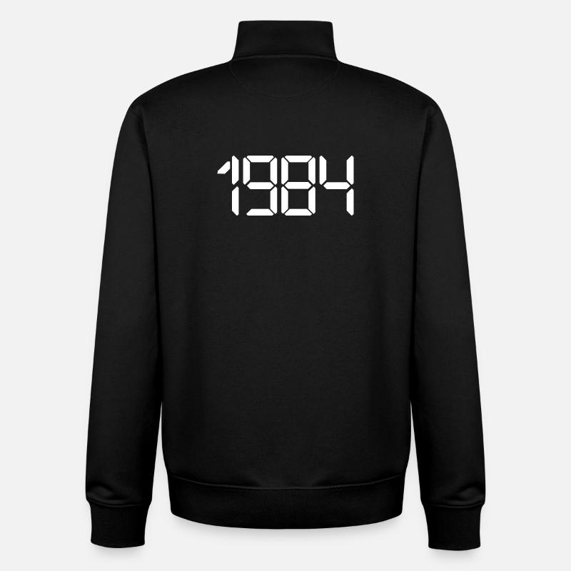 1984 - Sweat zippé unisexe en coton bio Stanley/Stella - noir