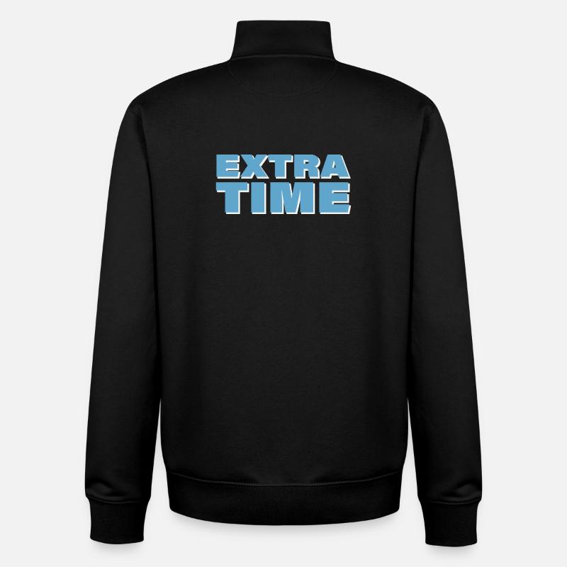 EXTRA TIME - Unisex Organic Zip Sweatshirt von Stanley/Stella - Schwarz