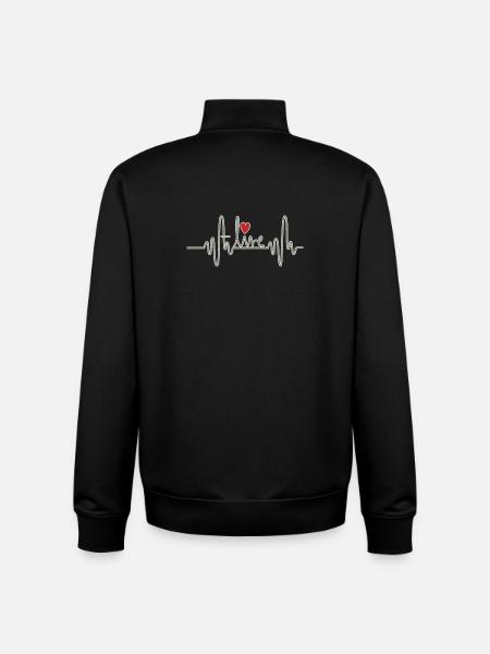 Alive - Unisex Organic Zip Sweatshirt by Stanley/Stella - black