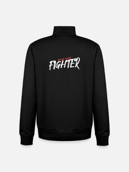 Muay Thai Fighter Shirt - Unisex Organic Zip Sweatshirt von Stanley/Stella - Schwarz