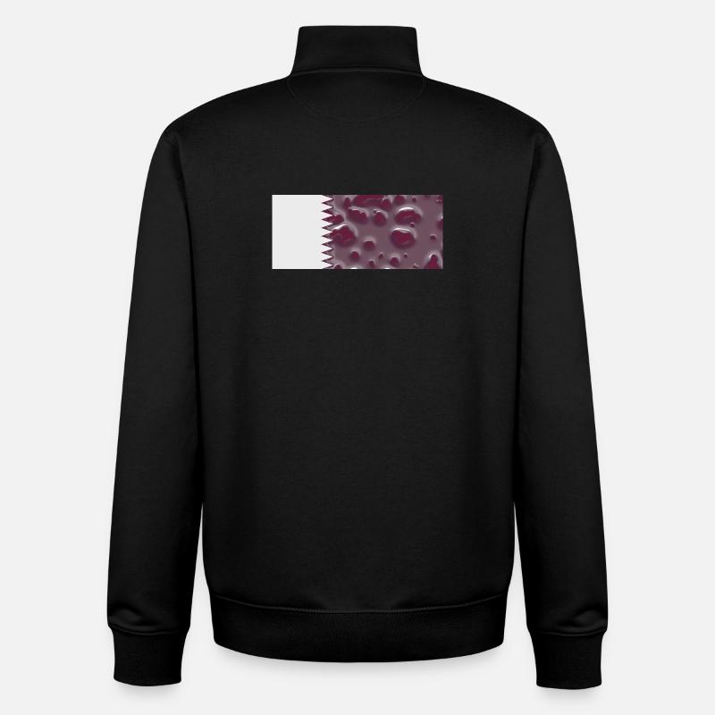 Le Qatar en tant que pays - Sweat zippé unisexe en coton bio Stanley/Stella - noir