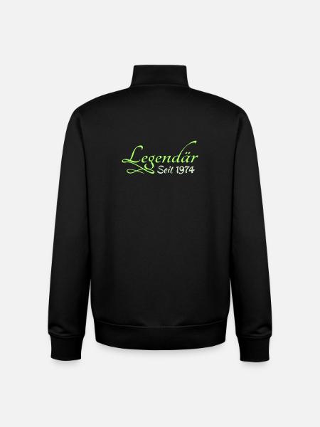 Legendaer 1974 - Unisex Organic Zip Sweatshirt von Stanley/Stella - Schwarz