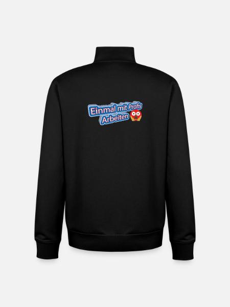 Einmal_mit_Profis - Unisex Organic Zip Sweatshirt von Stanley/Stella - Schwarz