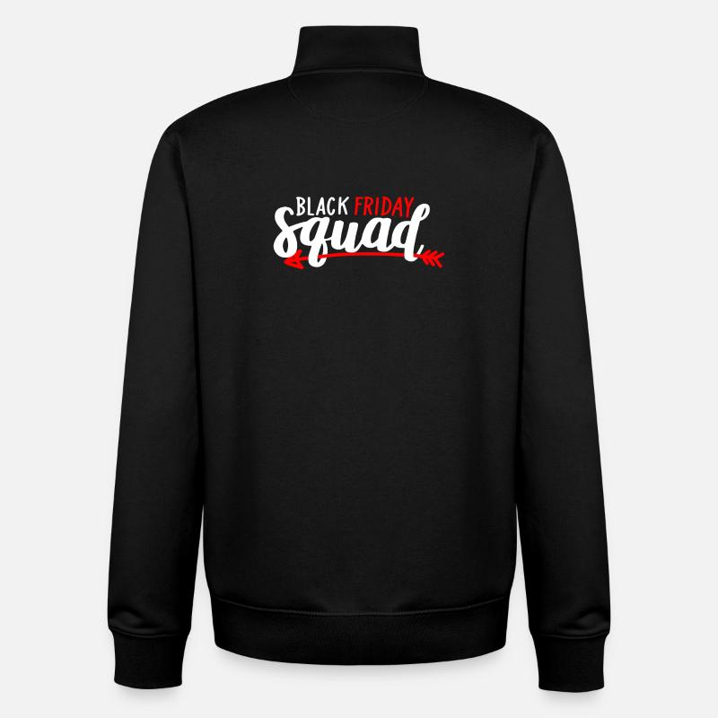 Black Friday Squad Tee - Unisex Organic Zip Sweatshirt by Stanley/Stella - black