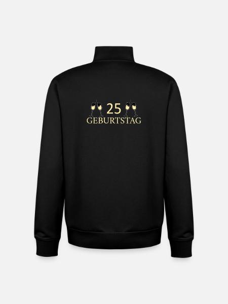 25th Birthday 25 Years - Unisex Organic Zip Sweatshirt by Stanley/Stella - black