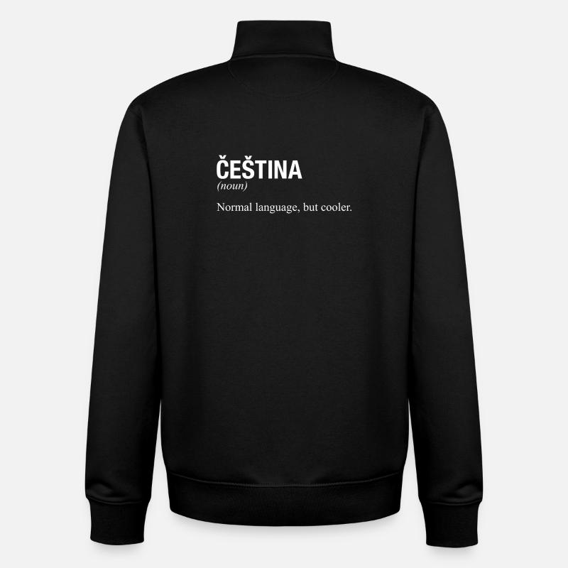 CESTINA, République tchèque - Sweat zippé unisexe en coton bio Stanley/Stella - noir