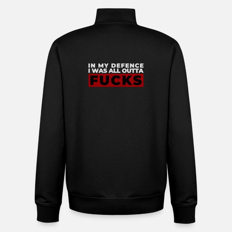 Design de protestation expressif audacieux - Sweat zippé unisexe en coton bio Stanley/Stella - noir