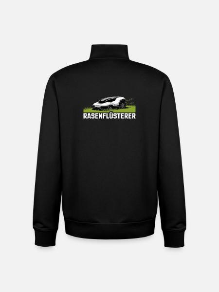 Rasenflüsterer Garten Rasenmäher Rasenflüsterer - Unisex Organic Zip Sweatshirt von Stanley/Stella - Schwarz