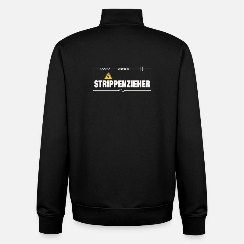 String-puller - Unisex Organic Zip Sweatshirt by Stanley/Stella - black