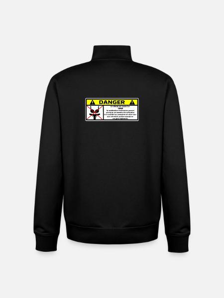 Sticker - Unisex Organic Zip Sweatshirt by Stanley/Stella - black