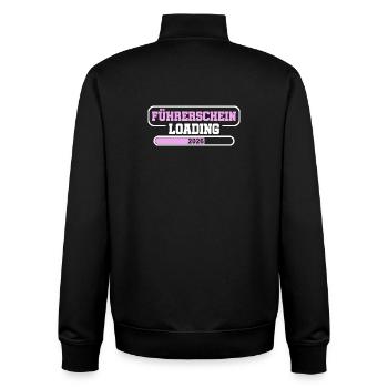 Driving License 2026 Driving Test Driving License Test - Unisex Organic Zip Sweatshirt by Stanley/Stella - black - Back - AI Model Male 185 light (185cm)